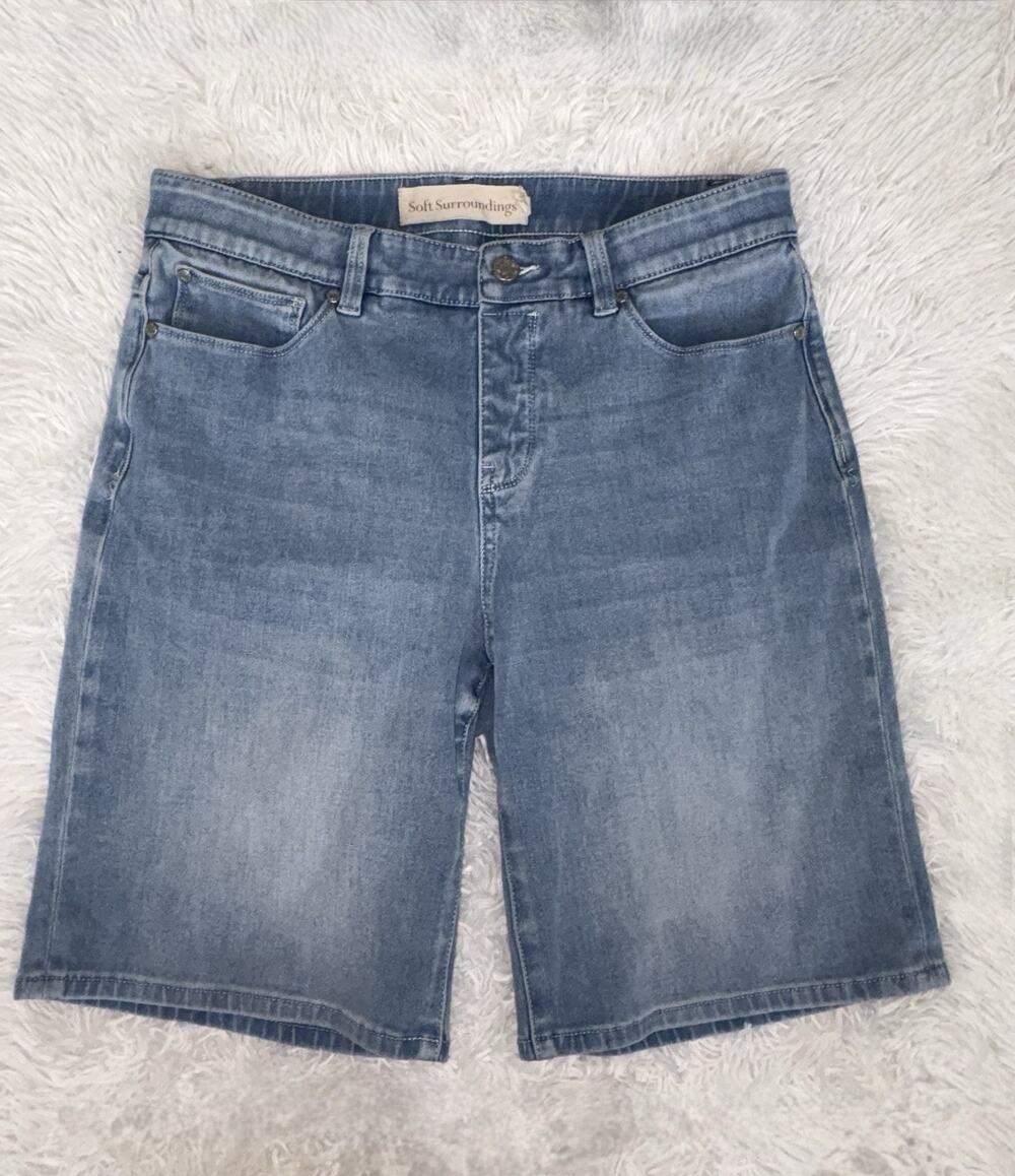 Soft Surroundings Women’s M Bermuda Jean Shorts. Fantastic Pair & Condition
